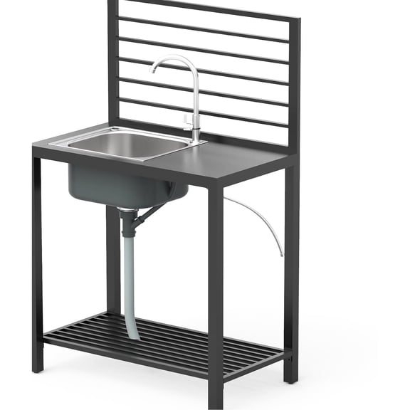 Food - safe Countertop Outdoor Kitchen | Spacious Surface for Cooking and Holding | Modular Design for Custom Patio Fit