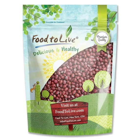 Food to Live, Adzuki Beans, 4 Pounds, Sproutable