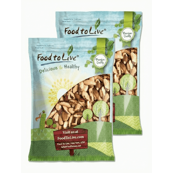 Food to Live Brazil Nuts, 18 Pounds - Raw