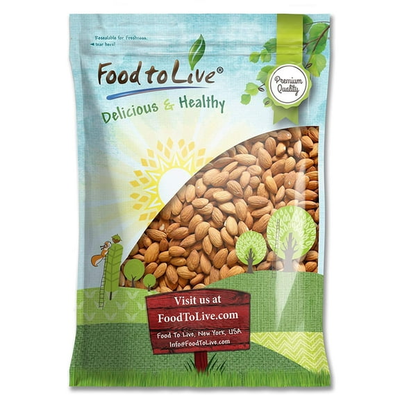 Food to Live, California Almonds, 12 Pounds, Raw