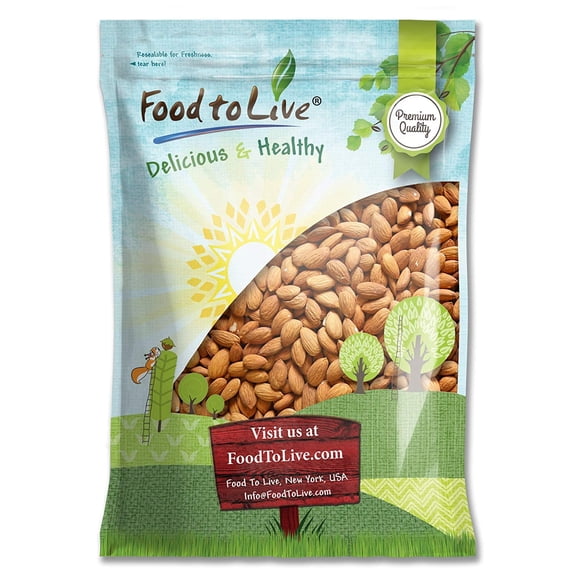 Food to Live, California Almonds, 8 Pounds, Raw
