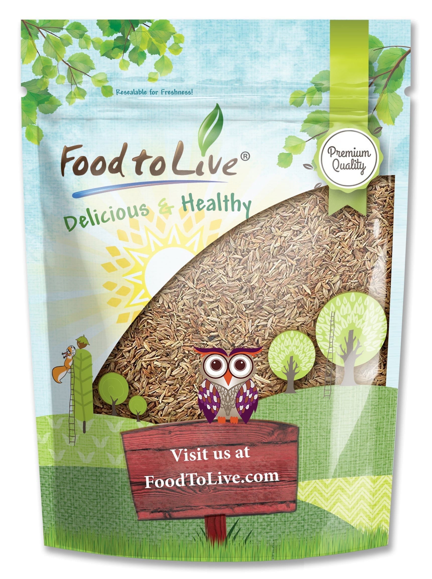 Cumin Seeds, 3 Pounds - Kosher, Raw, Vegan - by Food to Live
