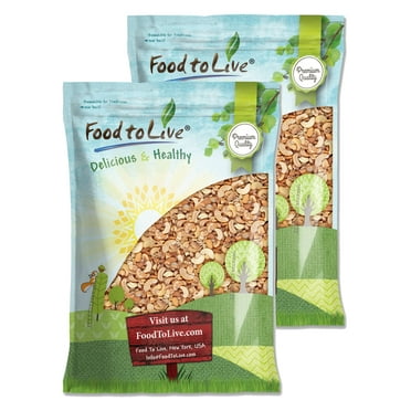 Food to Live Dry Roasted Cashew Halves and Pieces, 16 Pounds – Unsalted,Oven Roasted,Kosher