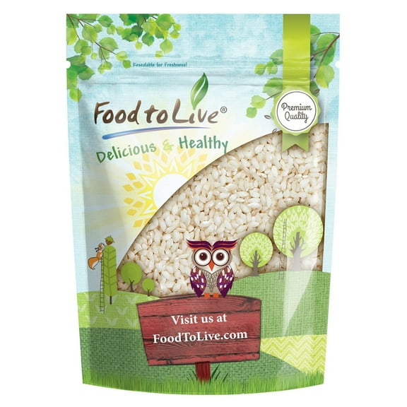 Food to Live Italian Arborio White Rice, 5 Pounds Short-Grain White Rice Variety, Superfino, Vegan, Bulk