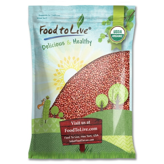 Food to Live, Organic Adzuki Beans, 10 Pounds, Non-GMO