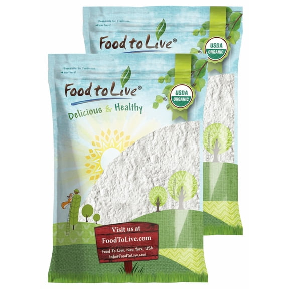 Food to Live Organic Corn Starch, 16 lbs - Non-GMO,Kosher,Vegan,Bulk