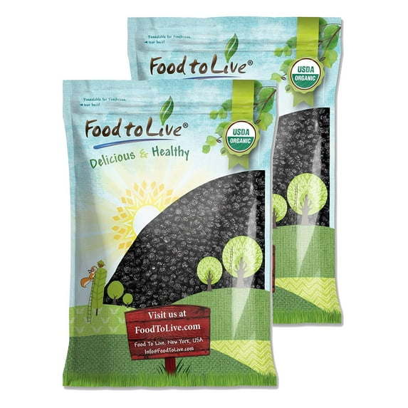Food to Live, Organic Dried Blueberries, 16 Pounds, Non-GMO, Kosher