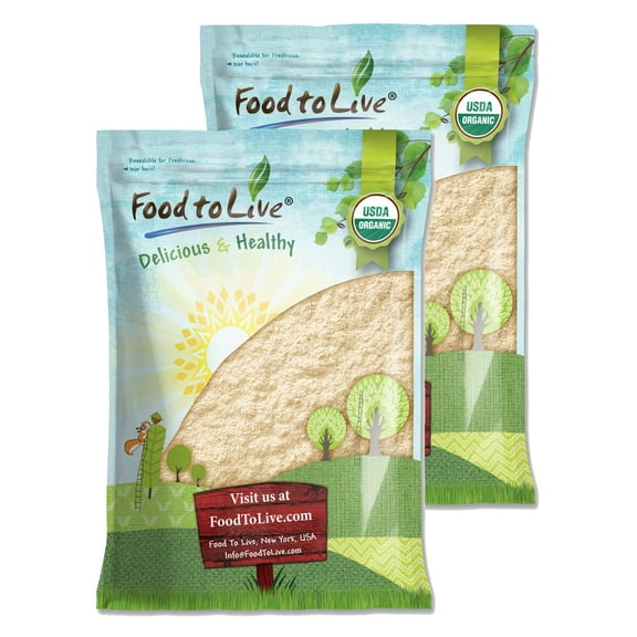Food to Live Organic Green Pea Flour, 20 Pounds – Non-GMO, Raw, Vegan, Bulk