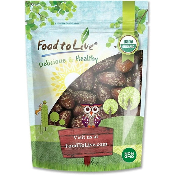 Organic Medjool Dates, 1 Pound – Non-GMO, Raw, Vegan - by Food to Live