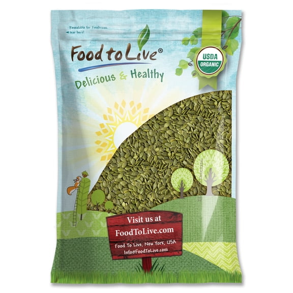 Organic Raw Pepitas (Pumpkin Seeds), 12 Pounds - Non-GMO, Raw, Kosher, Vegan by Food to Live