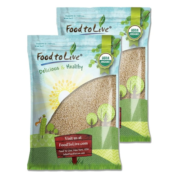 Food to Live  Organic Royal White Quinoa (Raw, Whole Grain, Non-GMO, Bulk) (20 Pounds)