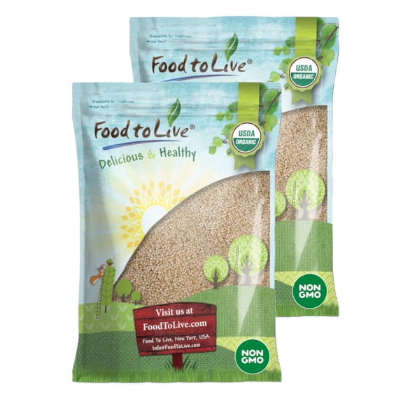 Organic Royal White Quinoa, 20 Pounds  Non-GMO, Kosher, Raw, Vegan  by Food to Live