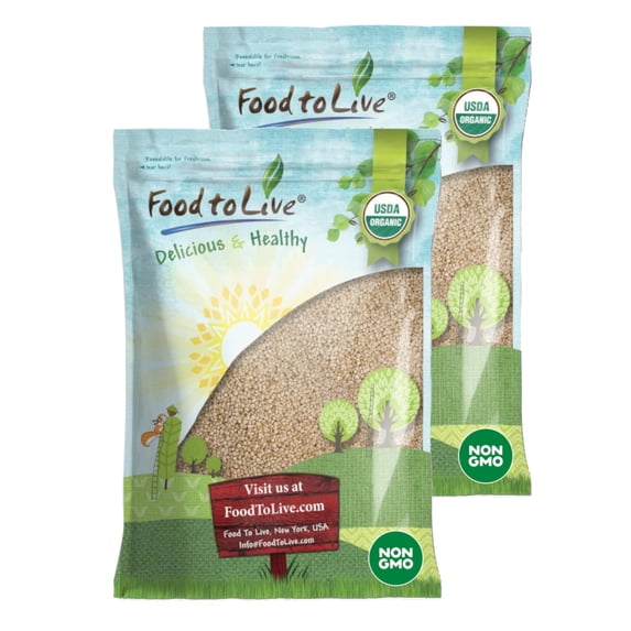 Organic Royal White Quinoa, 20 Pounds — Non-GMO, Kosher, Raw, Vegan — by Food to Live