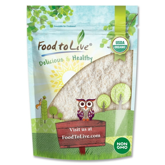 Food to Live Organic White Sorghum Flour, 1 Pound – Non-GMO, Fine Meal, Whole Grain Flour, Vegan, Bulk