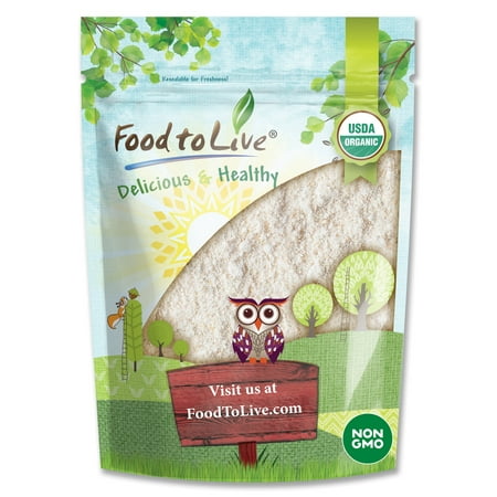 Food to Live Organic White Sorghum Flour, 3 Pounds – Non-GMO, Fine Meal, Whole Grain Flour, Vegan, Bulk