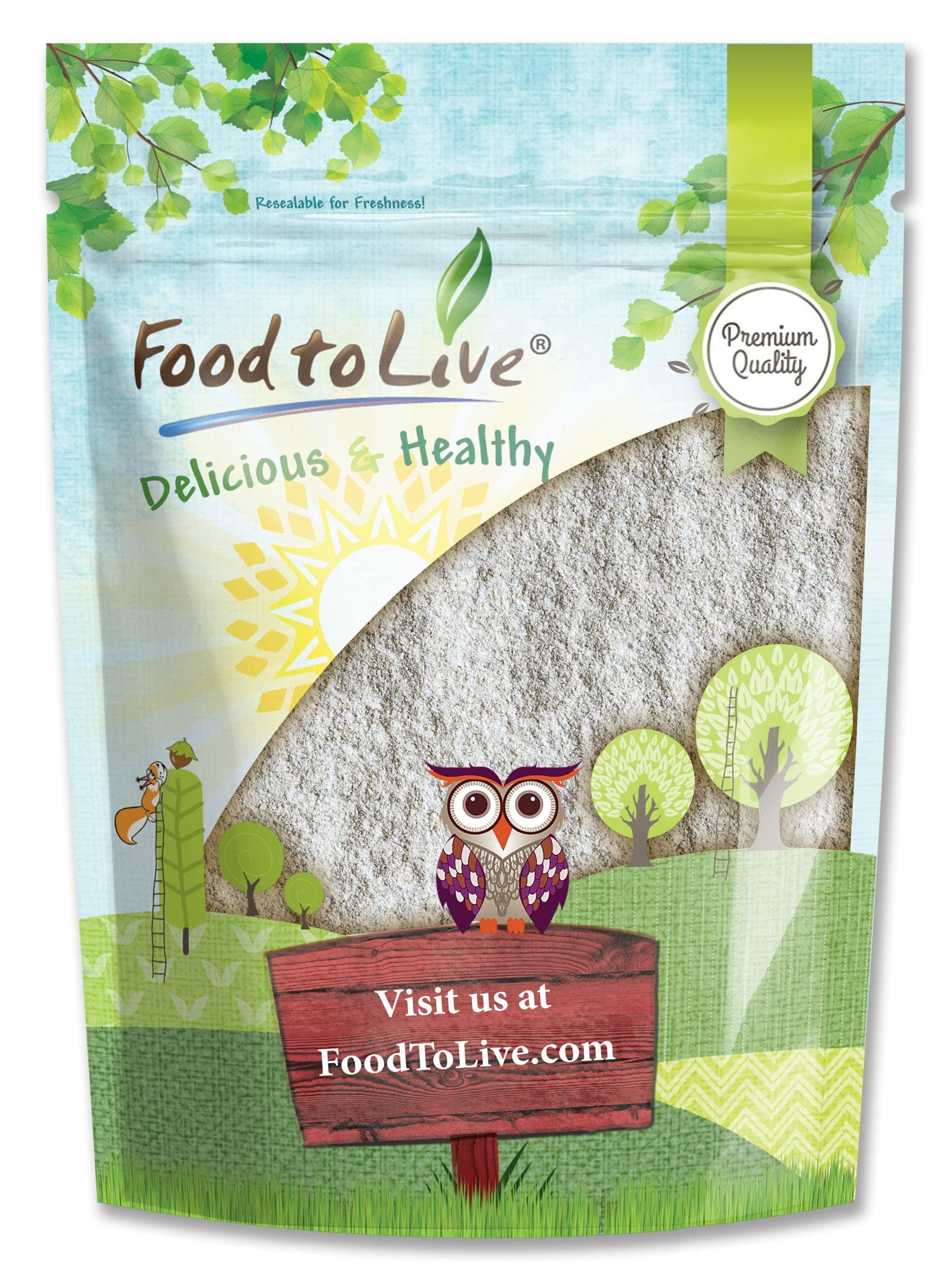 Food to Live Rye Flour, 2 Pounds â€“ Stone Ground from Whole Grain Rye