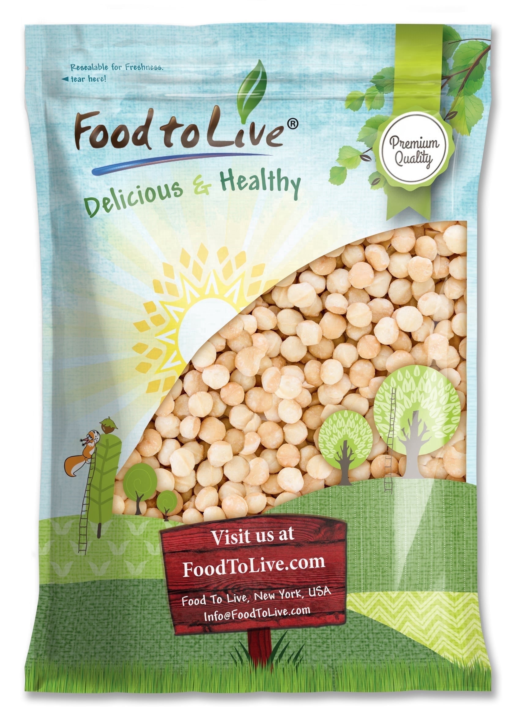 Food to Live, Whole Macadamia Nuts, 12 Pounds - Kosher