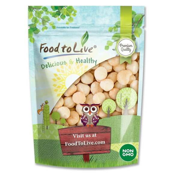 Food to Live, Whole Macadamia Nuts, 2 Pounds Non-GMO, Kosher