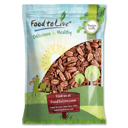 Food to Live Whole Pecans, 6 Pounds, Non-GMO Verified, Raw, Shelled