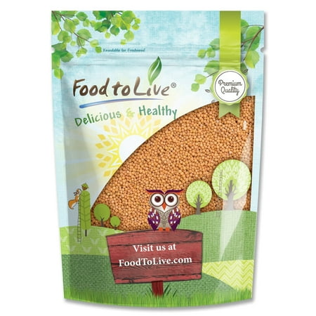 Food to Live, Yellow Mustard Seeds, 1 Pound, Raw
