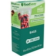 FoodSaver 1Pint Precut Vacuum Seal Bags with BPAFree Multilayer