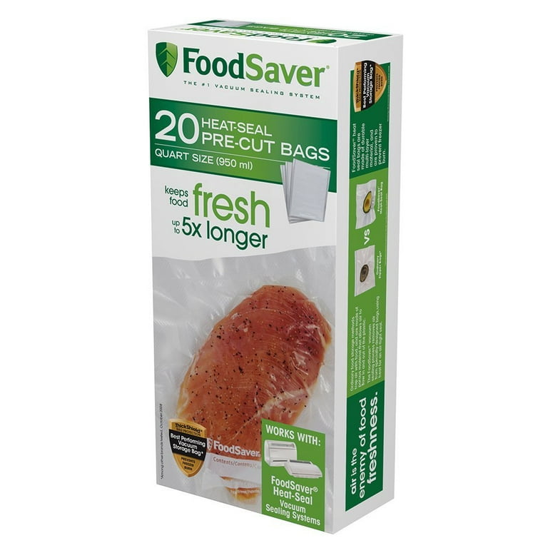 Foodsaver Pre-Cut Vaccum Seal 1 Quart Bags 20 Count - Each - Randalls