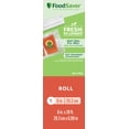 thumbnail image 1 of FoodSaver 8" x 20' Vacuum Seal Roll for Custom Fit Airtight Food Storage and Sous Vide, Clear, 1 of 7