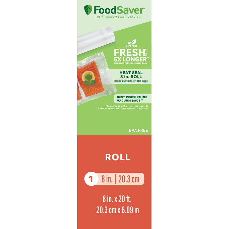 FoodSaver® Heat Seal 8-Inch Roll 2 Pack, 20 Feet - Kroger