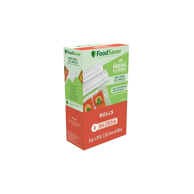 FoodSaver 8" x 20' Vacuum Seal Rolls, 2PK