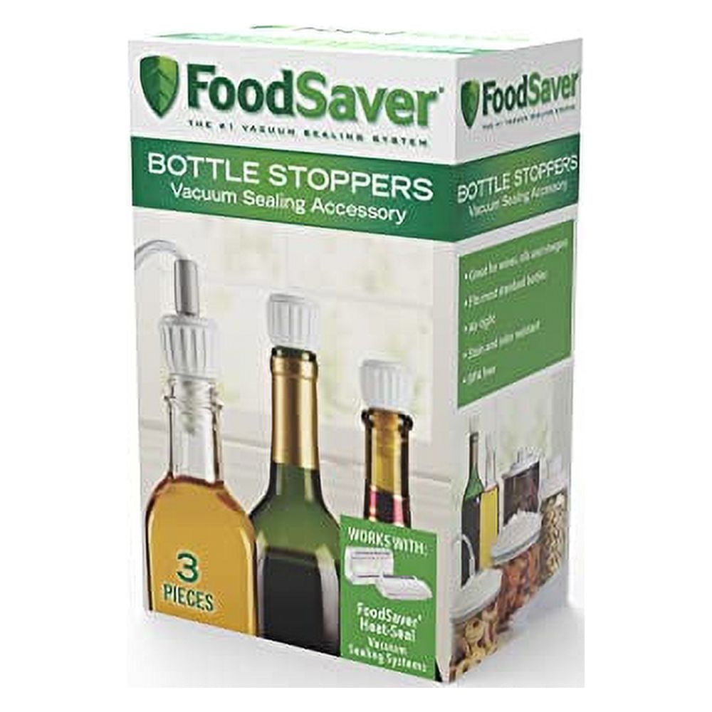 FoodSaver Bottle Stoppers, 3 Pack
