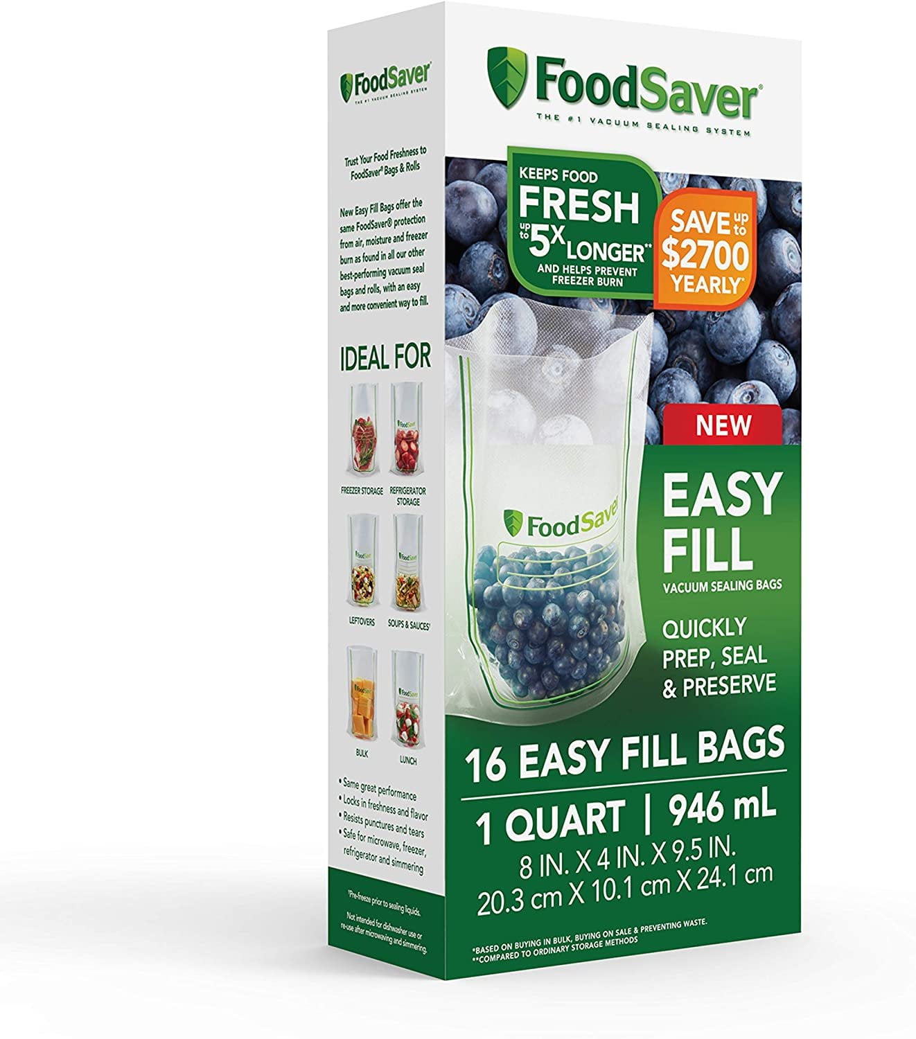 FoodSaver® Bags, FoodSaver® Vacuum Bags in Stock - ULINE