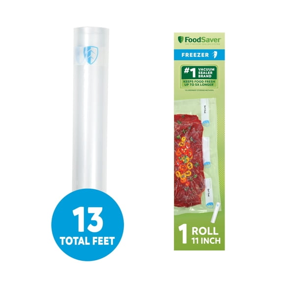 FoodSaver Vacuum Sealer Roll 11" x 13' Create Custom Freezer Bags For Food Storage