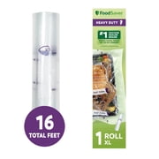 FoodSaver Heavy Duty Vacuum Sealer Rolls, 1 Pack XL 11" x 16 Rolls, Expands to 14", BPA-Free Bags for Storage, Sous Vide, Meal Prep