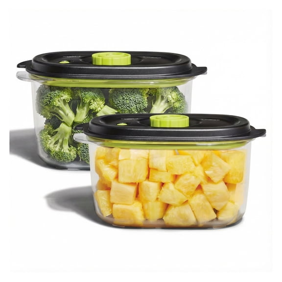 FoodSaver Vacuum Seal Containers, 2-Pack (5 Cup) for Airtight Food Storage & Marinating, BPA-Free & Reusable Food Storage Containers for FoodSaver Vacuum Sealer Machines