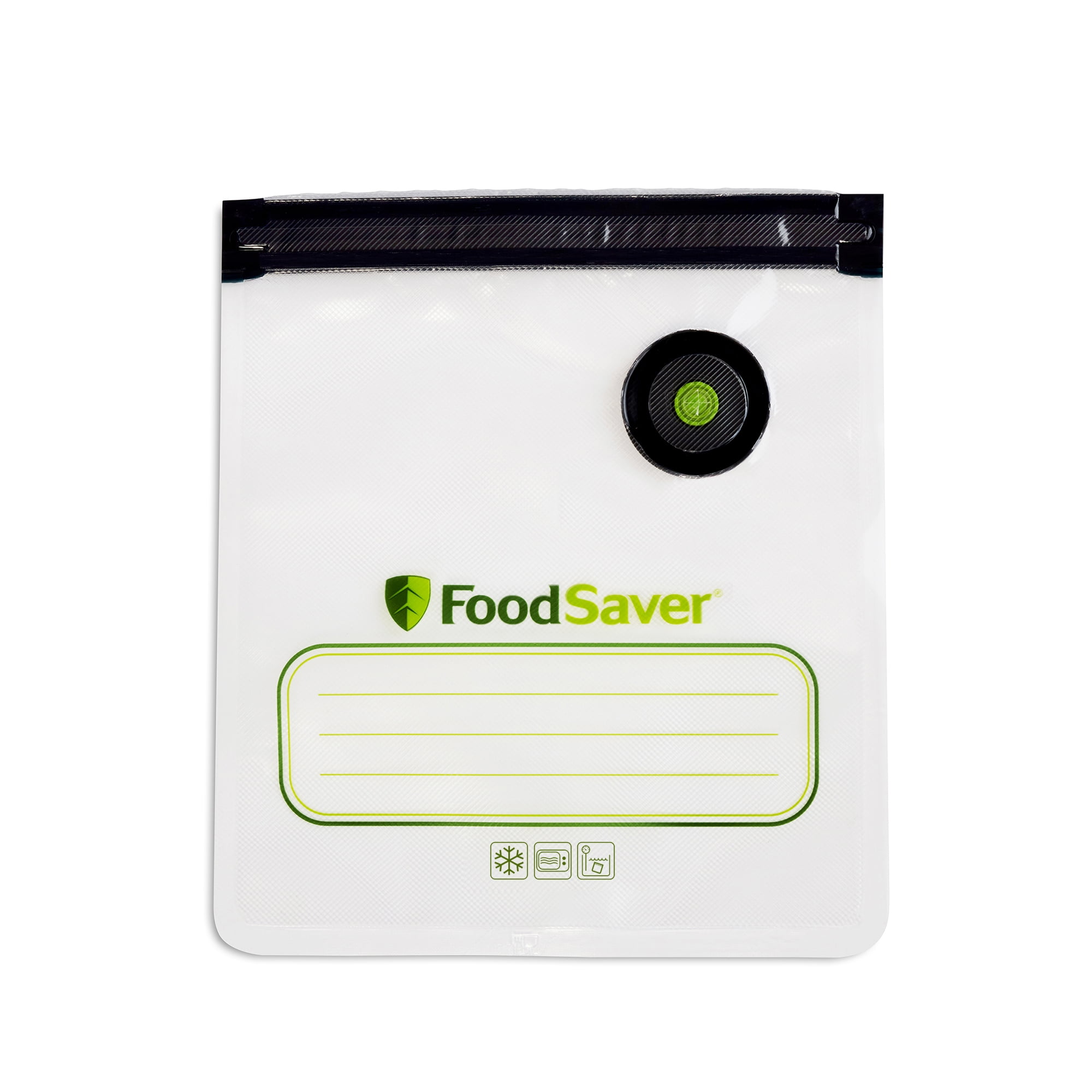 FoodSaver Reusable Quart Vacuum Zipper Bags, for Use with FoodSaver Handheld Vacuum Sealers, 10 Count