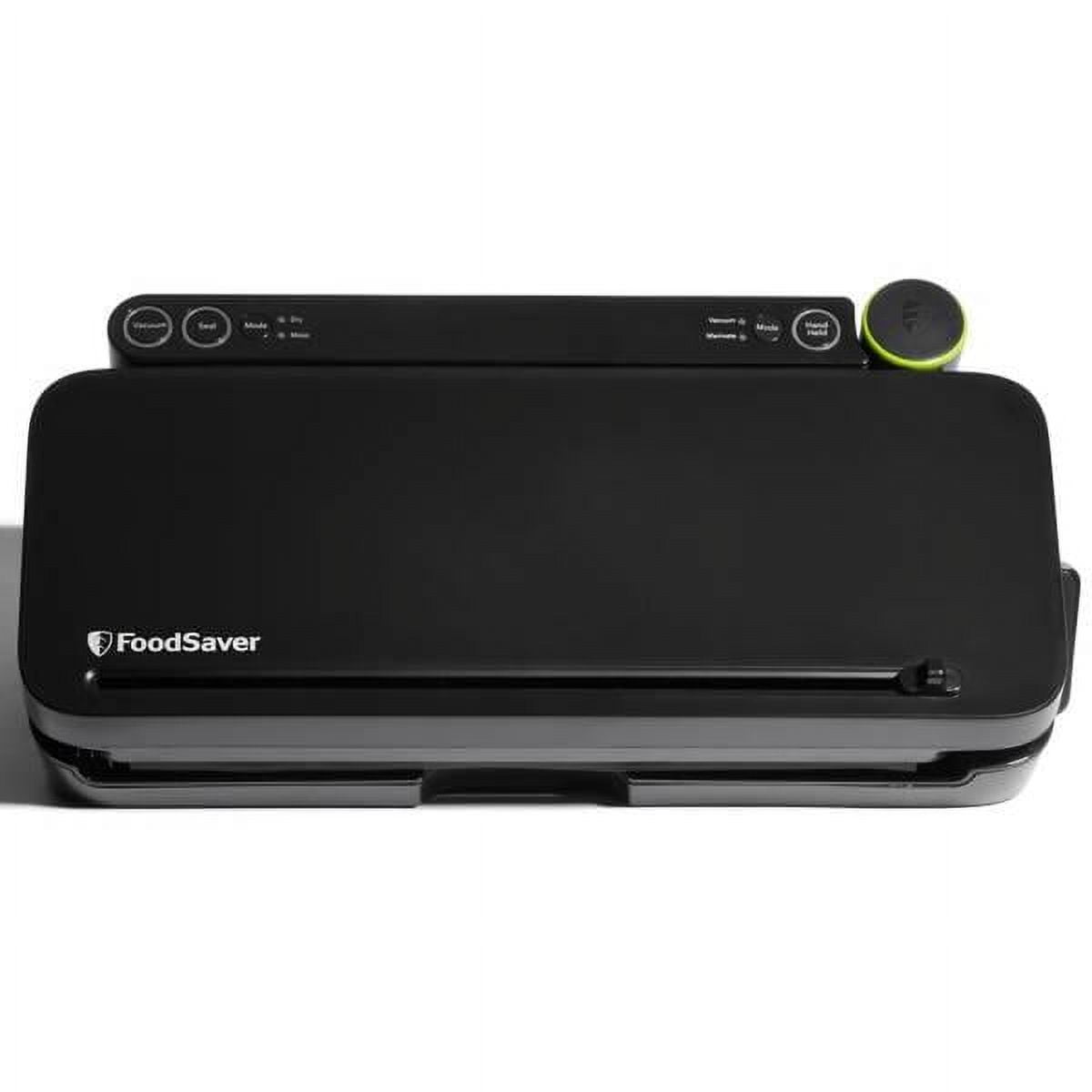 Black Stainless Steel Multi-Use Vacuum Sealer with Roll Storage
