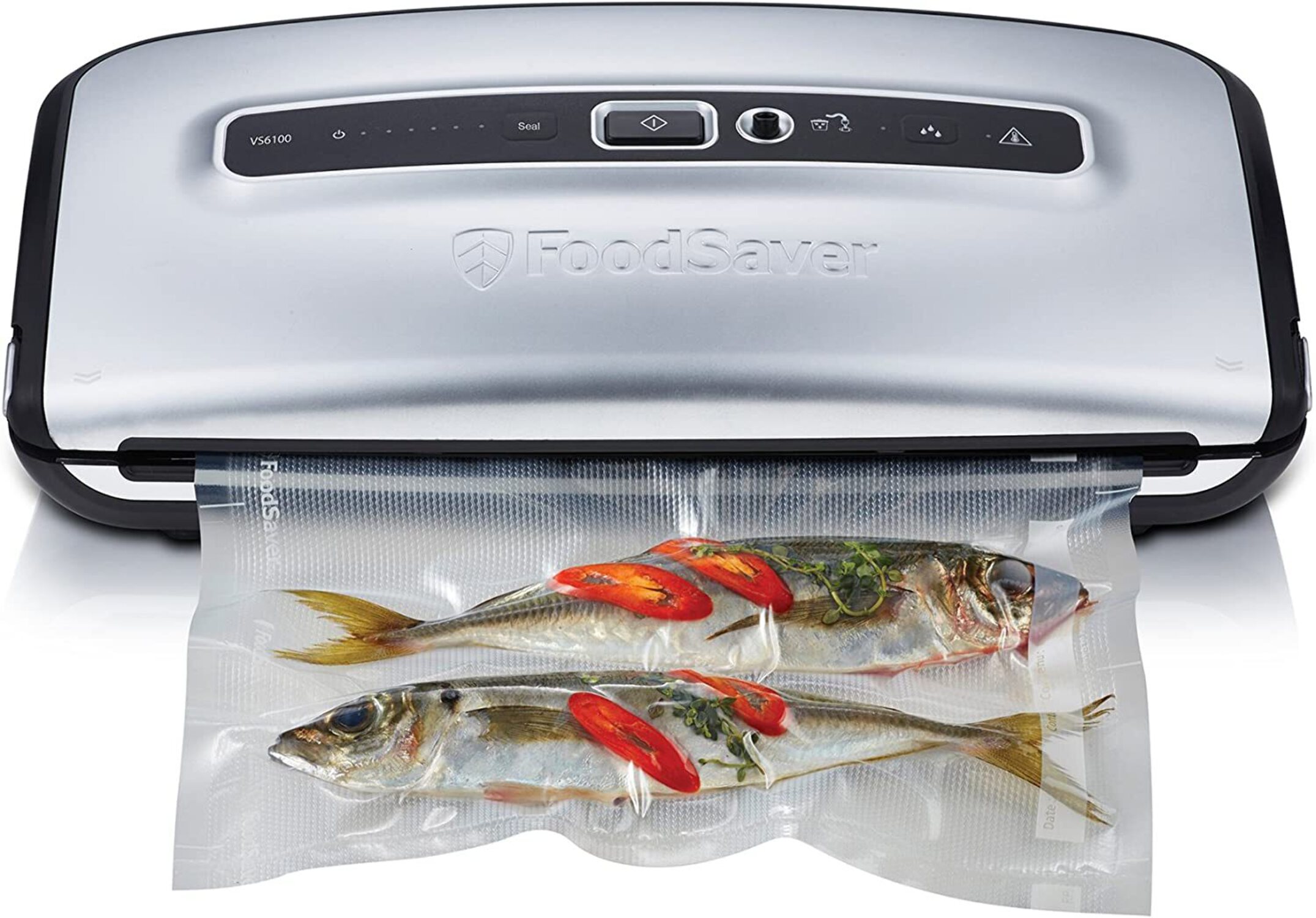FoodSaver VS6100 Urban Series Cut and Seal Vacuum Sealer Silver