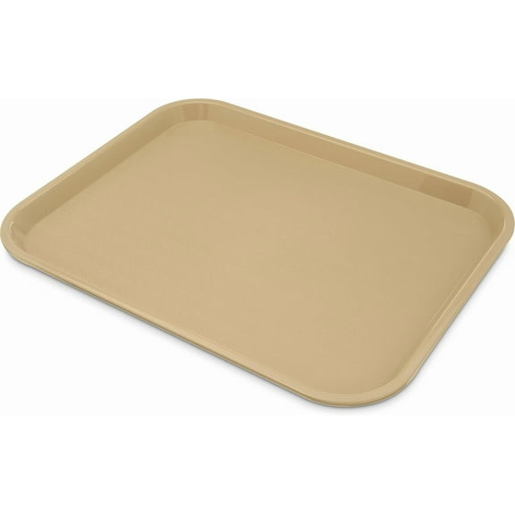 FoodService Products Fast Food Cafeteria Tray 14" x 18", Durable Polypropylene with Slip-Resistant Surface, Stackable for Cafes and Schools, BPA-Free, Black