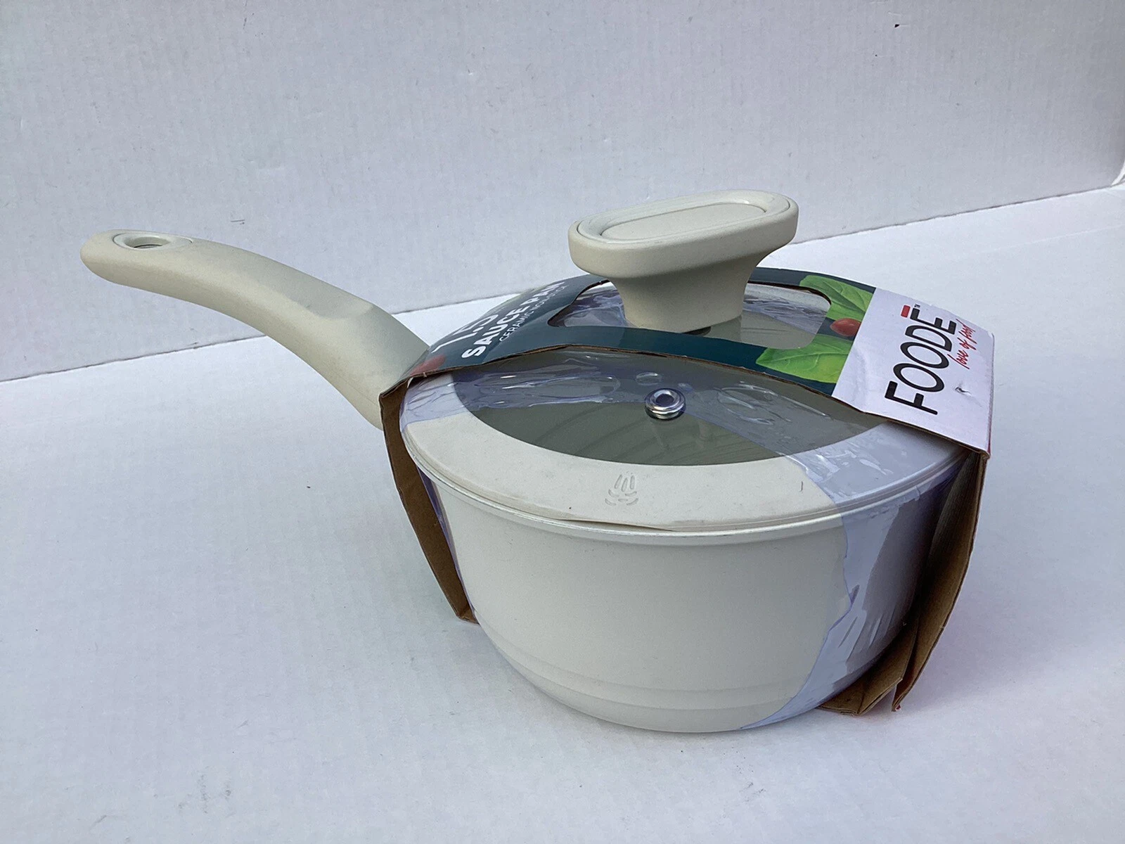 Foode Love of Food Healthy Ceramic Non-Stick Sauce Pan 1.5 Quart 48Oz