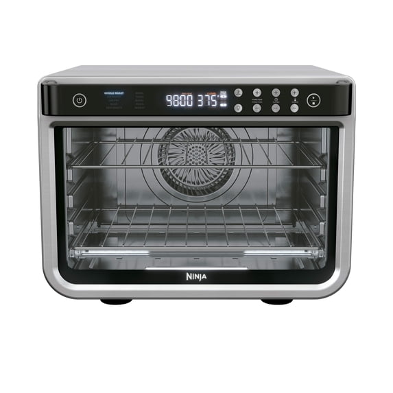 Foodi 8-in-1 XL Pro Air Countertop Oven, 2 Level Cooking, Air Fryer, Bake, Roast, Toast, with True Surround Convection Technology, DT200 Stainless Steel