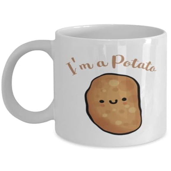 Foodie 11 oz Coffee Mug - I'M A Potato White Ceramic Gift