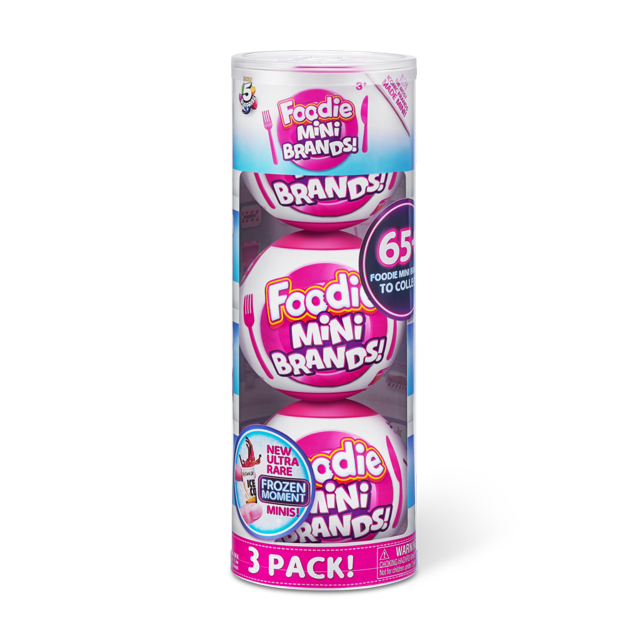 Foodie Mini Brands Mystery Capsule (3 Pack) Real Miniature Brands