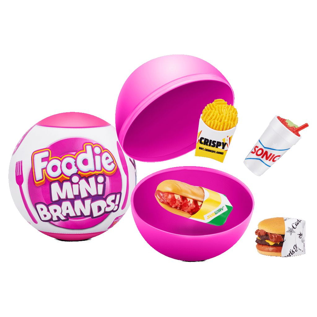 Foodie Mini Brands Mystery Capsule Miniature Brands Collectible Toy by ZURU  