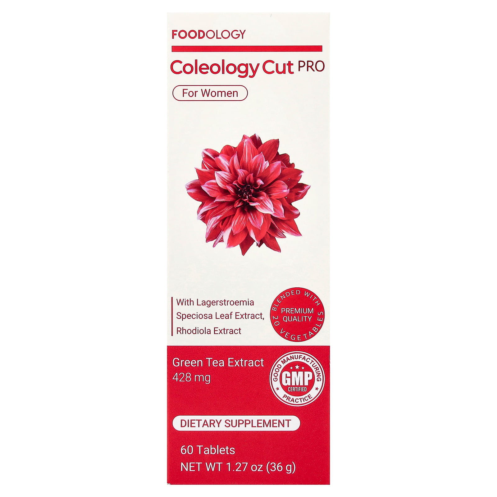 Foodology Coleology Cut PRO, For Women, 60 Tablets