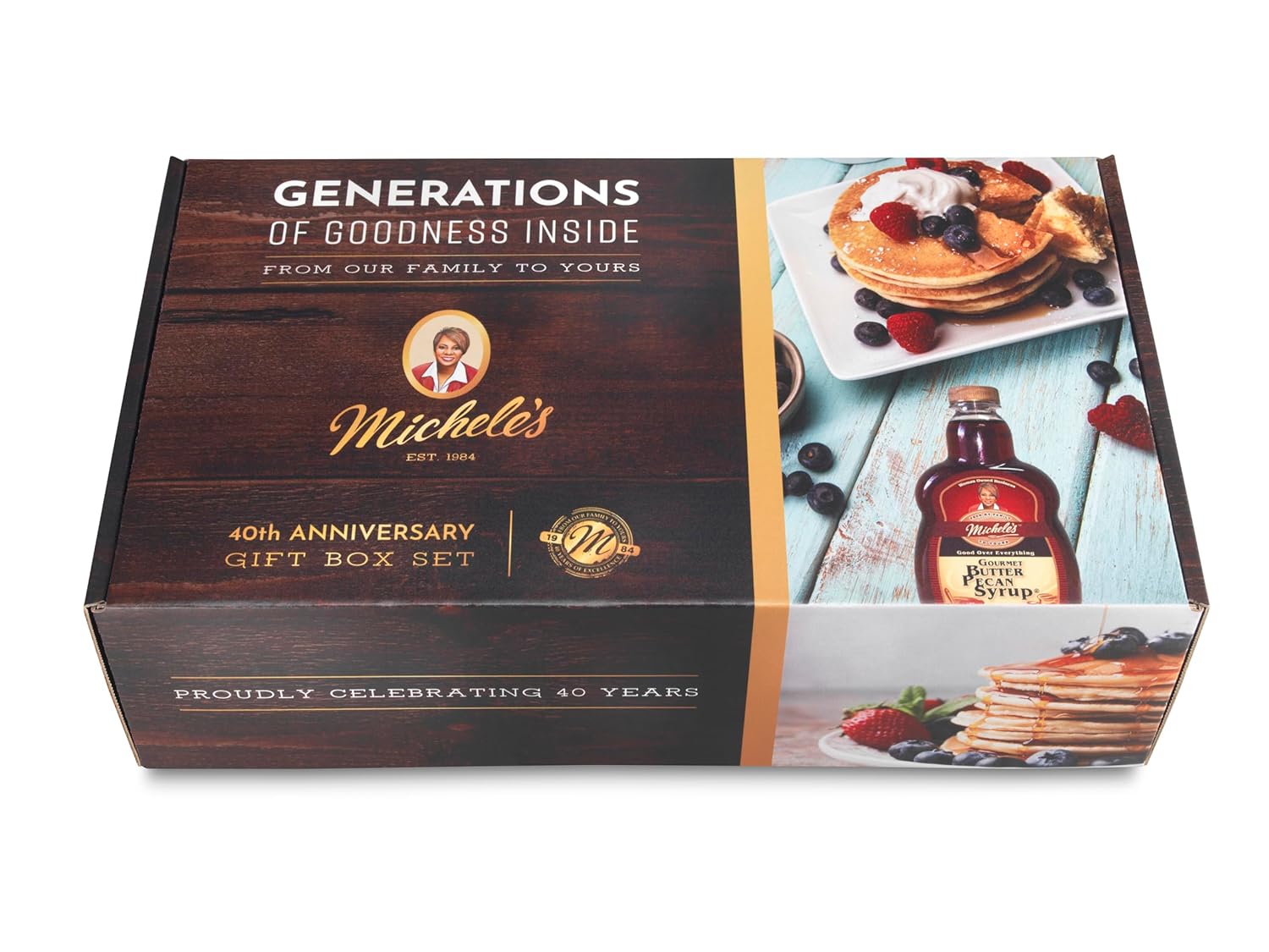 Foods 40th Anniversary Box Variety Pack with Butter Pecan Syrup