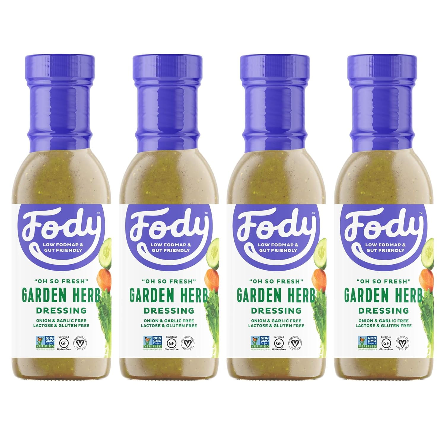 Foods Vegan Garden Herb Salad Dressing Pack Low FODMAP Certified, Keto