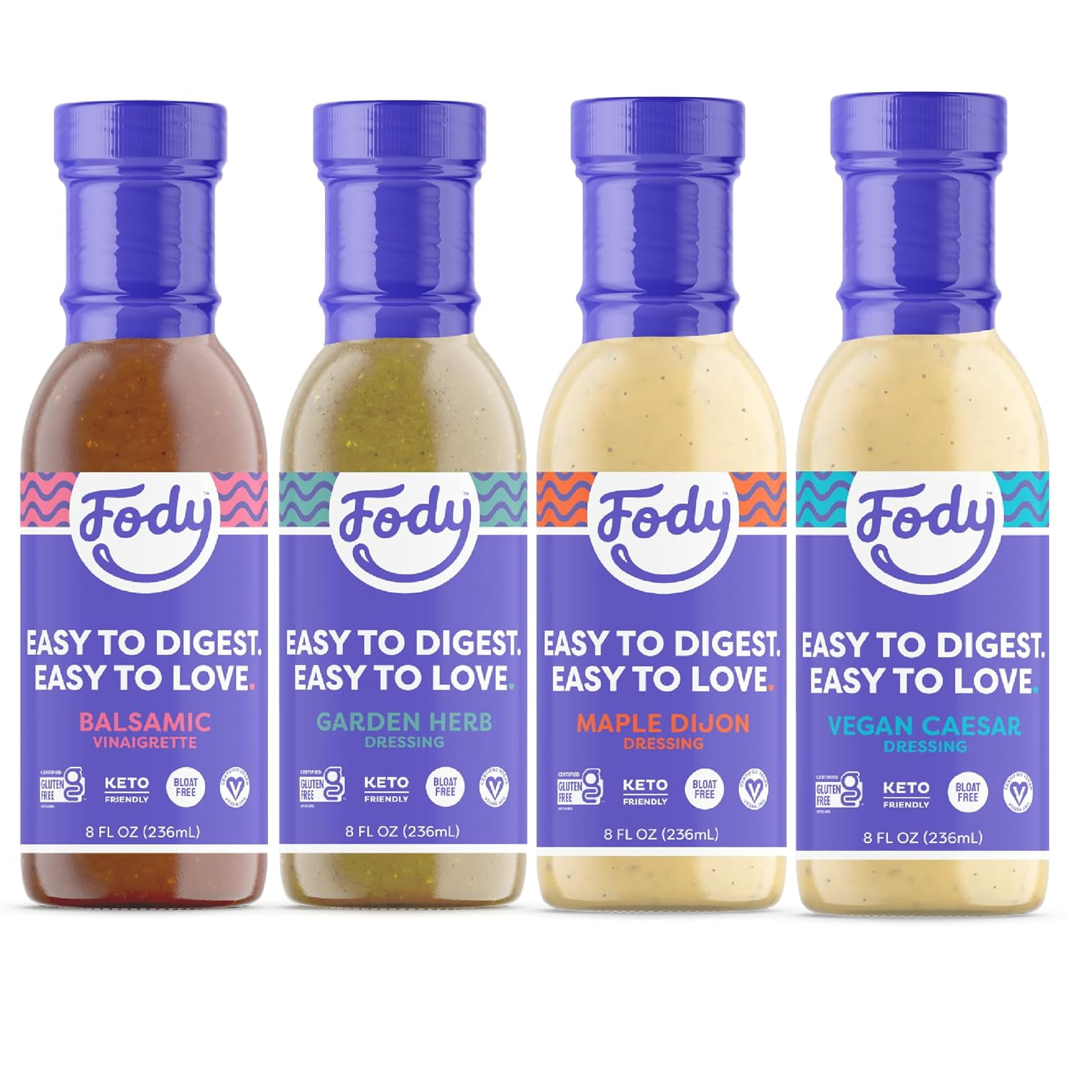 Foods Vegan Variety Salad Dressing Pack Low Fodmap Certified, Sensitive