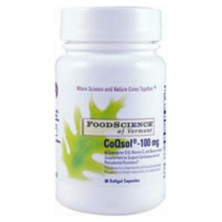 Foodscience Of Vermont Coqsol 100 Mg Capsules - 30 Ea