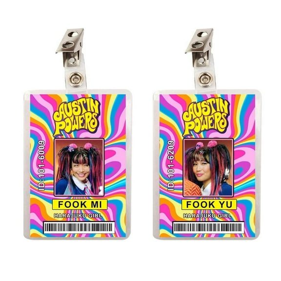 Fook Mi & Fook Yu Set of 2 ID Badges
