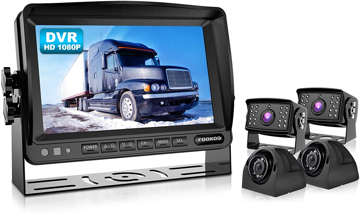 Weatherproof Rearview Backup Camera & Monitor Video System, Commercial
